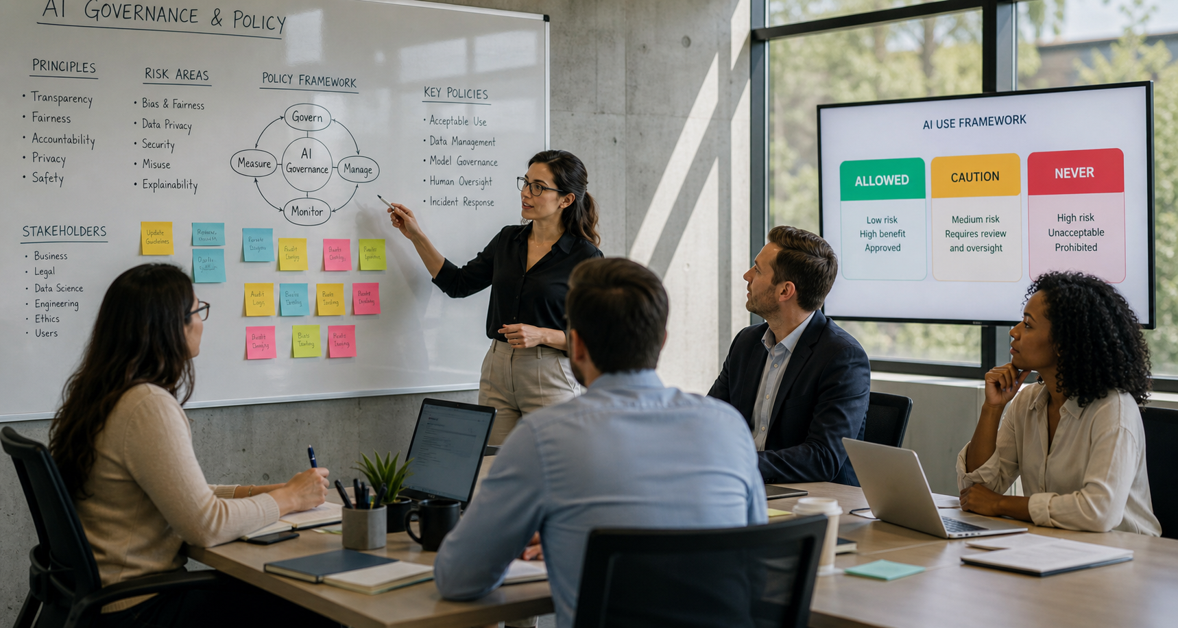 AI Policy needs leadership input and guardrails for safe use