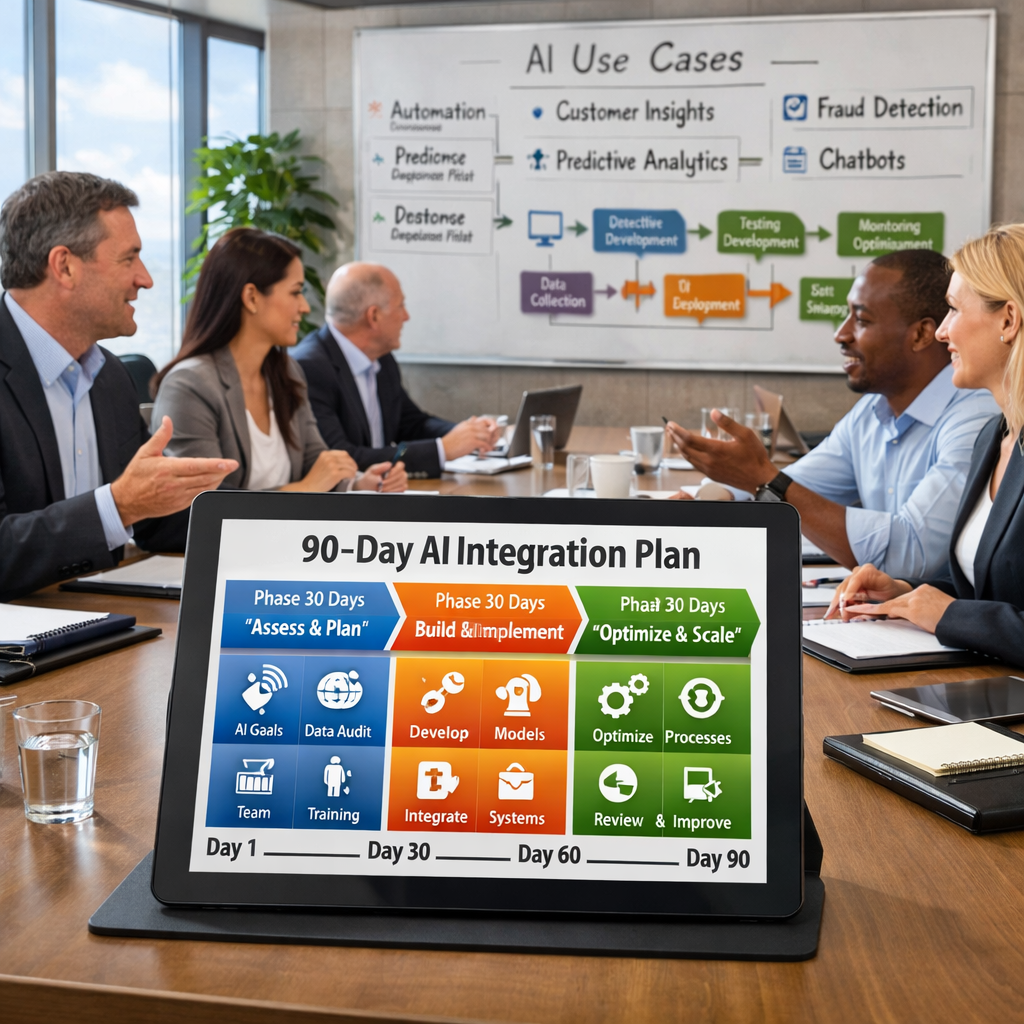 Modern Office AI Strategy Meeting Modern Office AI Strategy Meeting